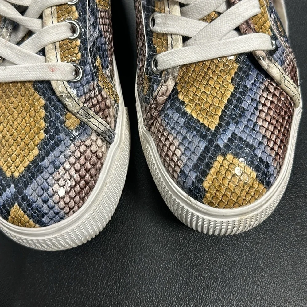 Steve Madden Multicolor Women’s Snakeskin Platform Lace up Sneakers size 8.5